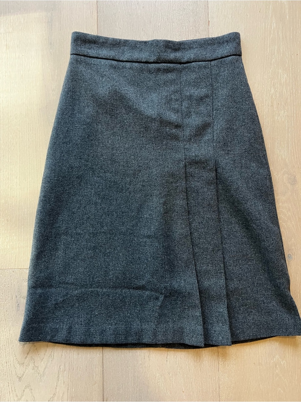 Frank And Oak Gray Wool Blend Tailored A-Line Skirt Small S/P